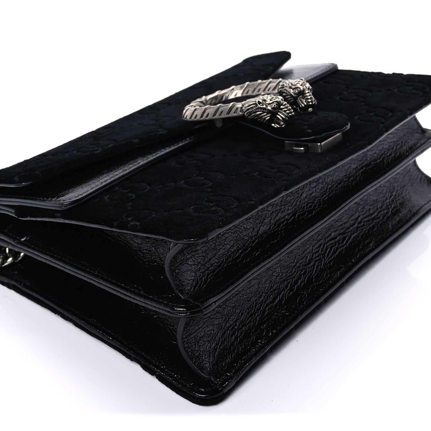 Gucci Velvet GG Monogram Small Dionysus Shoulder Bag Black 8 of 8