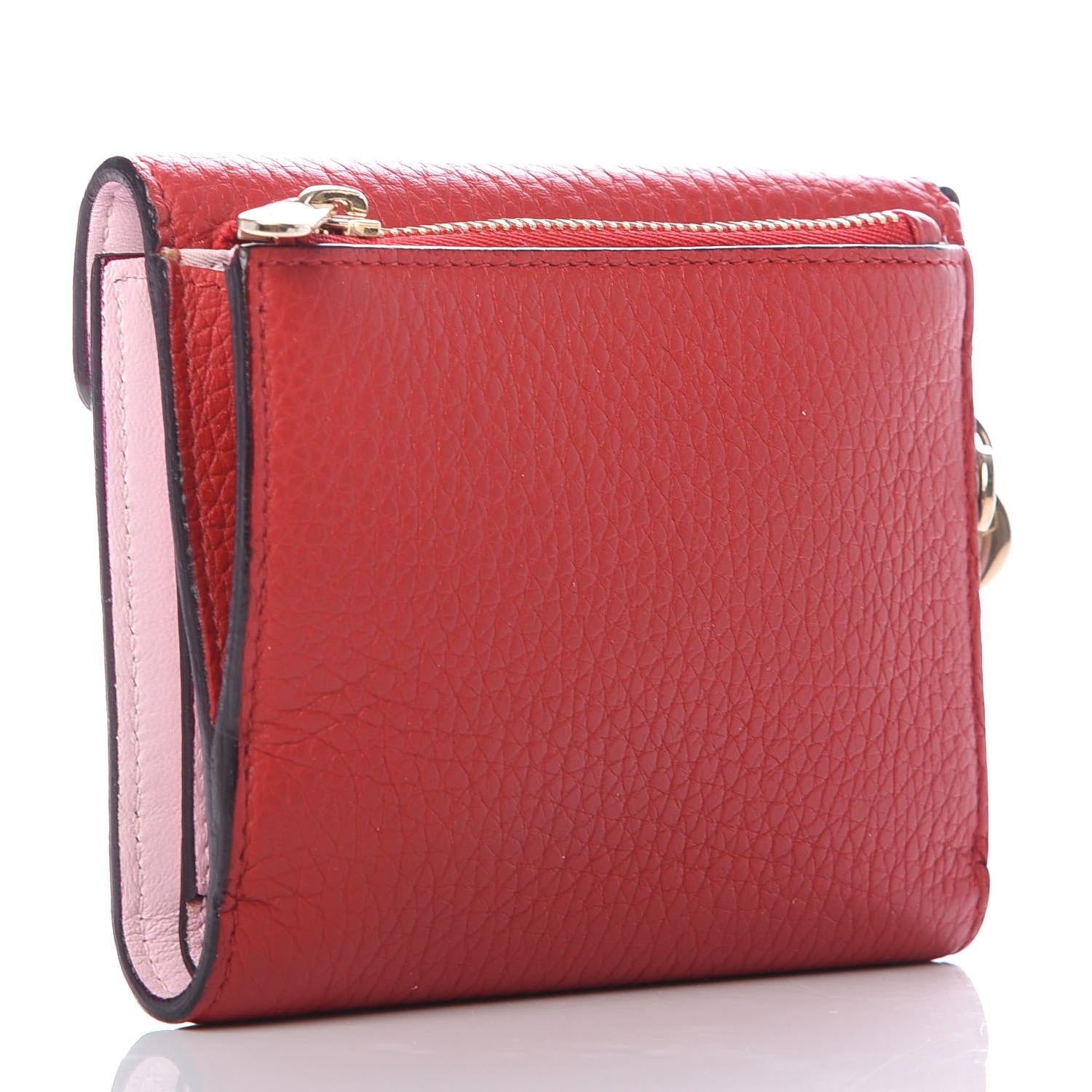 Christian Dior Bullcalf Diorissimo Medium Envelope Wallet True Red Pink 3 of 6