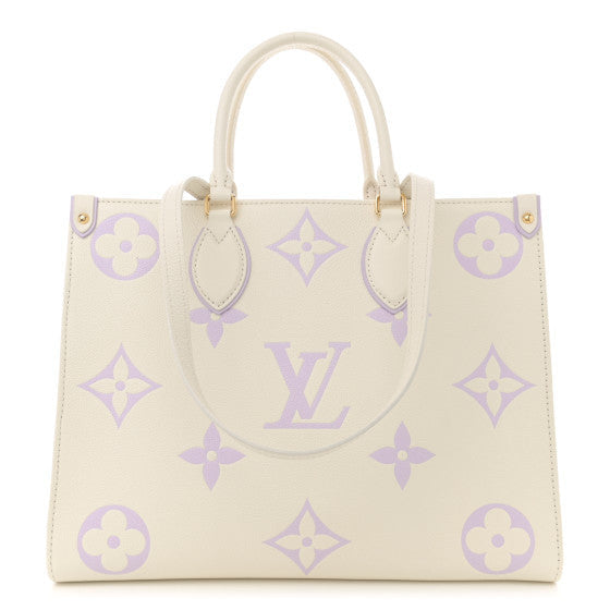 Louis Vuitton Empreinte Monogram Giant Onthego MM Latte Bubble Tea 1 of 1