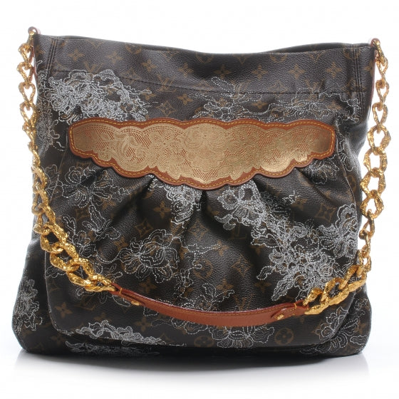 Louis Vuitton Monogram Dentelle Fersen Silver 1 of 8