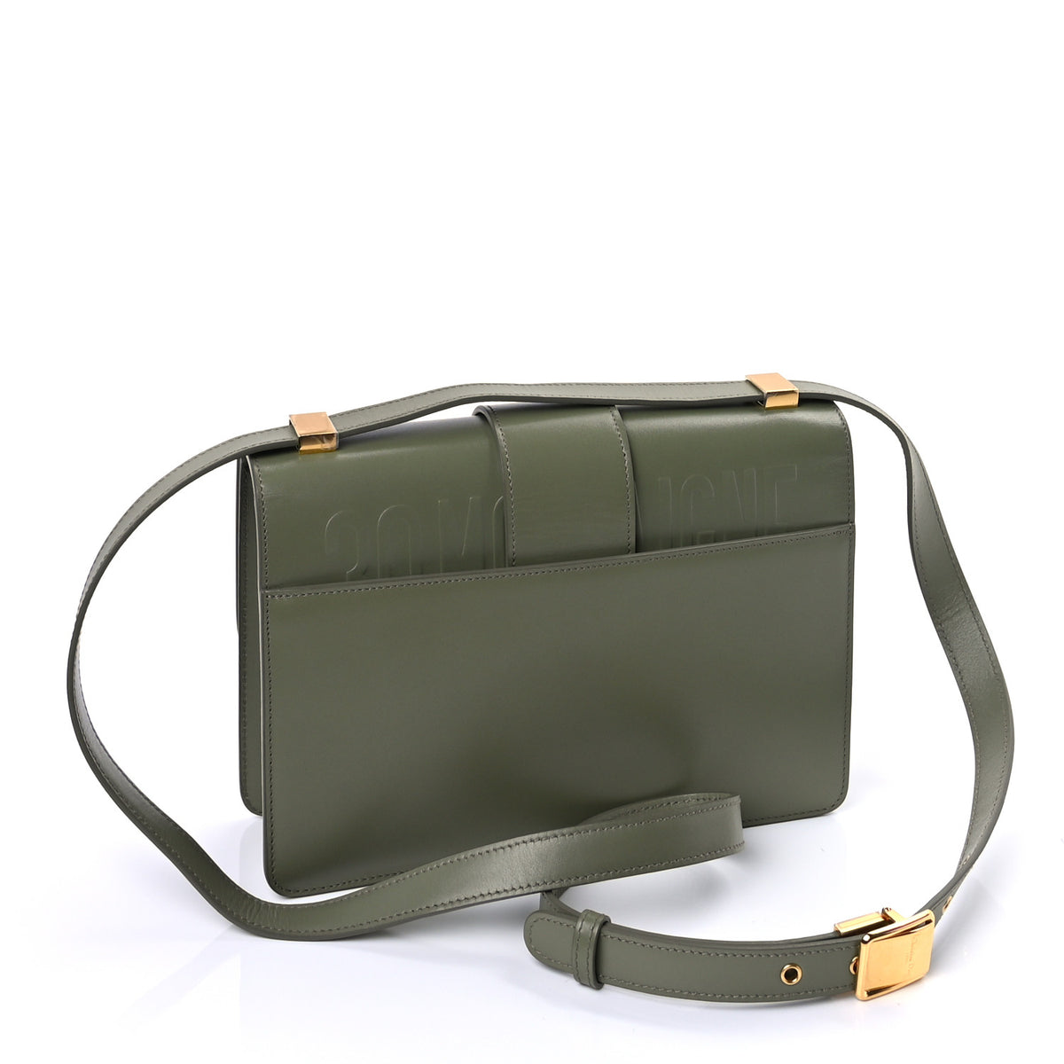 Smooth Calfskin 30 Montaigne Flap Bag Mint Green