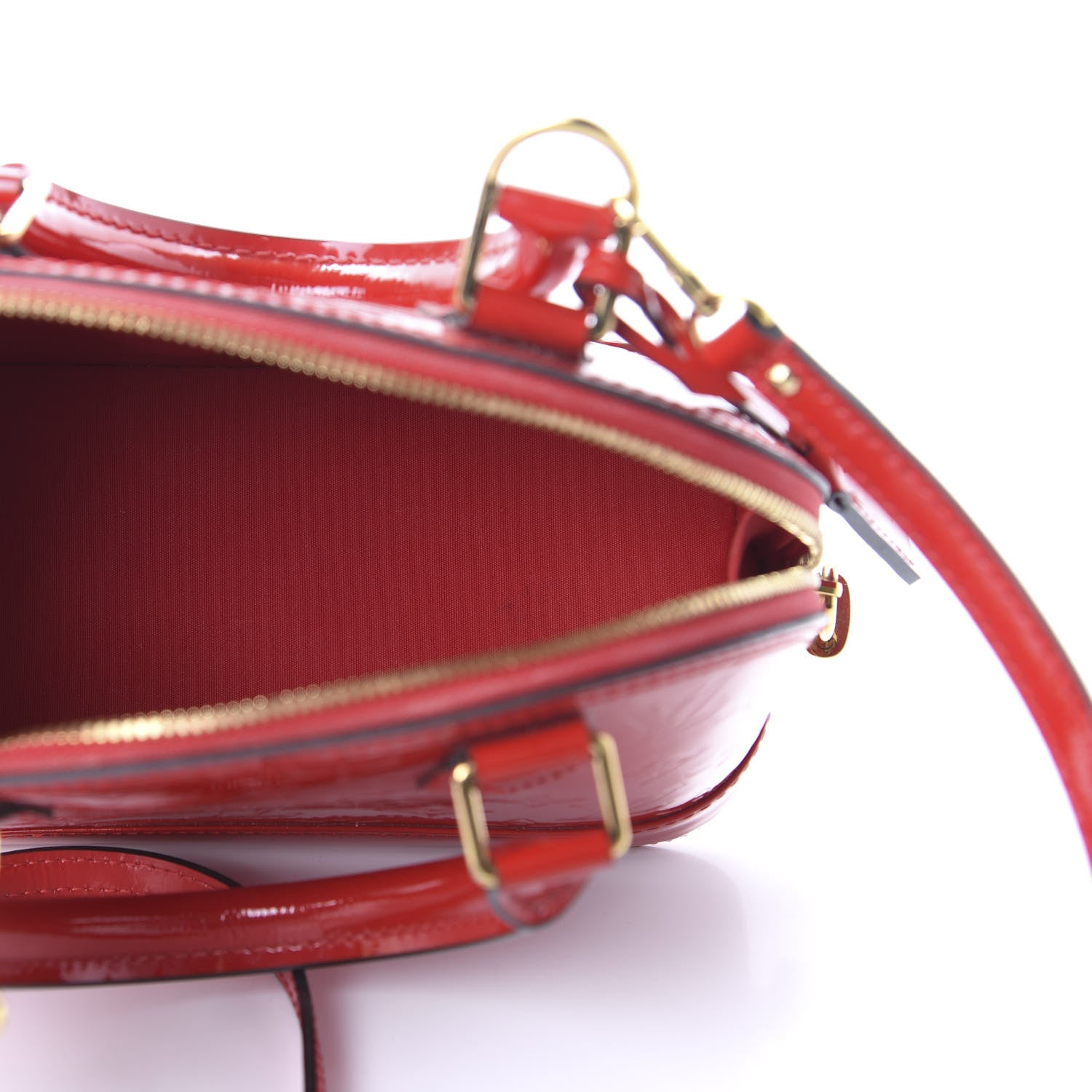 Louis Vuitton Vernis Alma BB Cherry 5 of 12