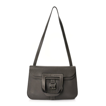 Hermes Taurillon Clemence Halzan 31 GM Etoupe 1 of 10