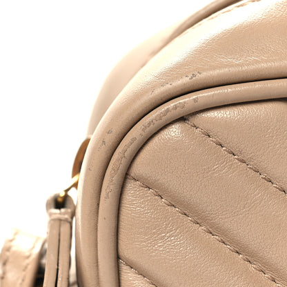 Saint Laurent Calfskin Matelasse Monogram Lou Camera Bag Dark Beige 13 of 13