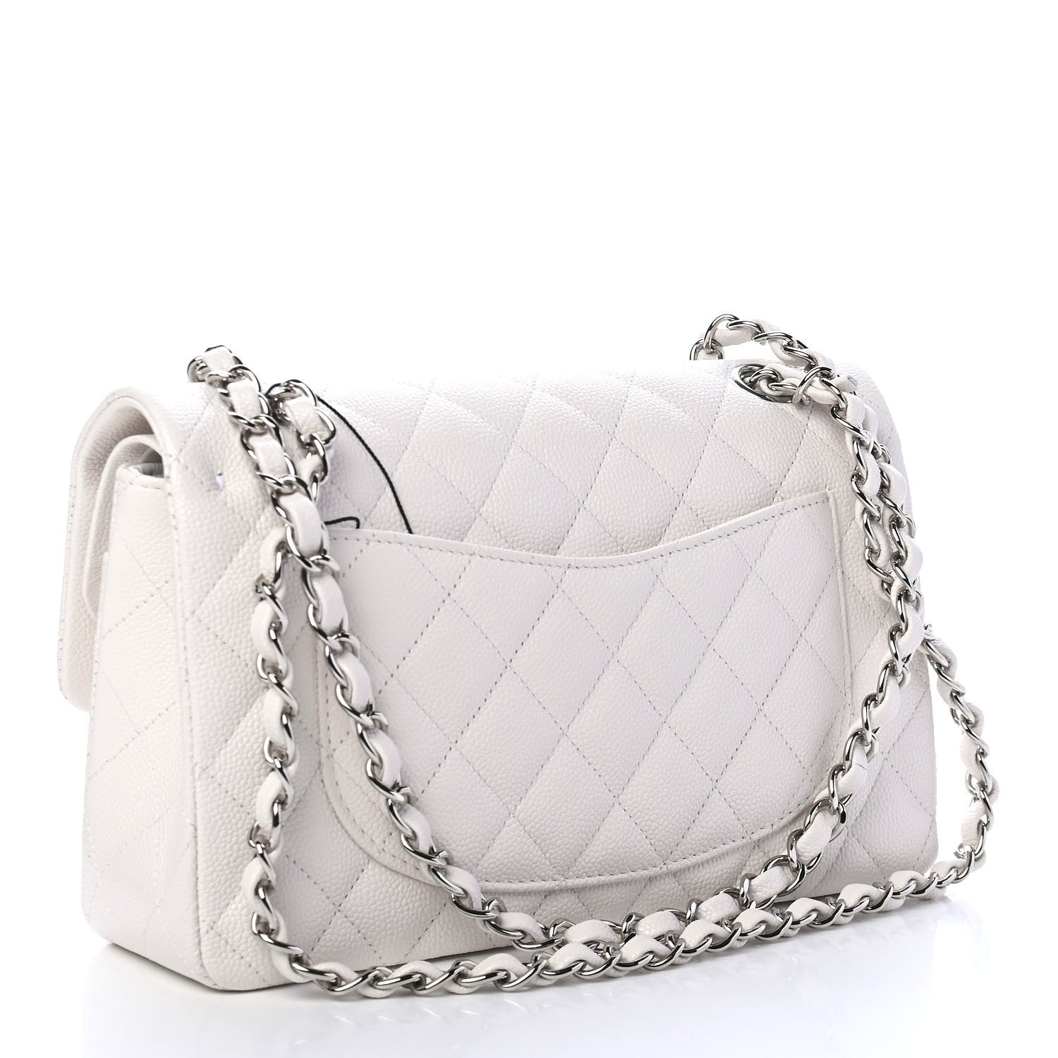 Chanel Caviar Quilted Small Double Flap White 3 of 9