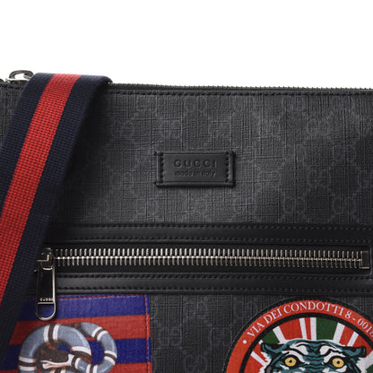 Gucci GG Supreme Monogram Night Courrier Flat Messenger Bag Black Multicolor 11 of 11