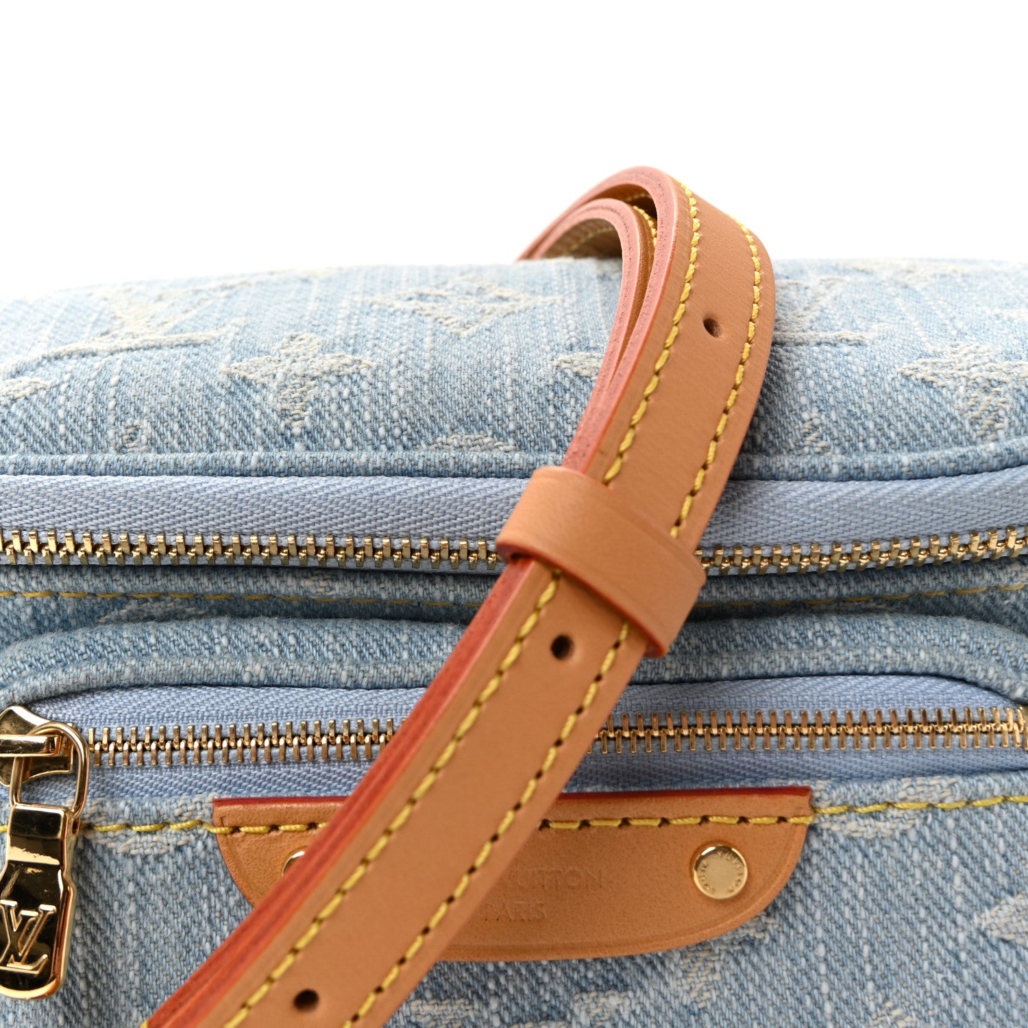 Louis Vuitton Monogram Denim Mini Bumbag Sky Blue 7 of 10