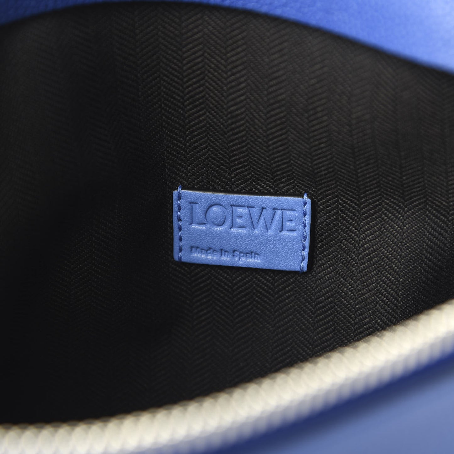 Calfskin T Pouch Bag Blue