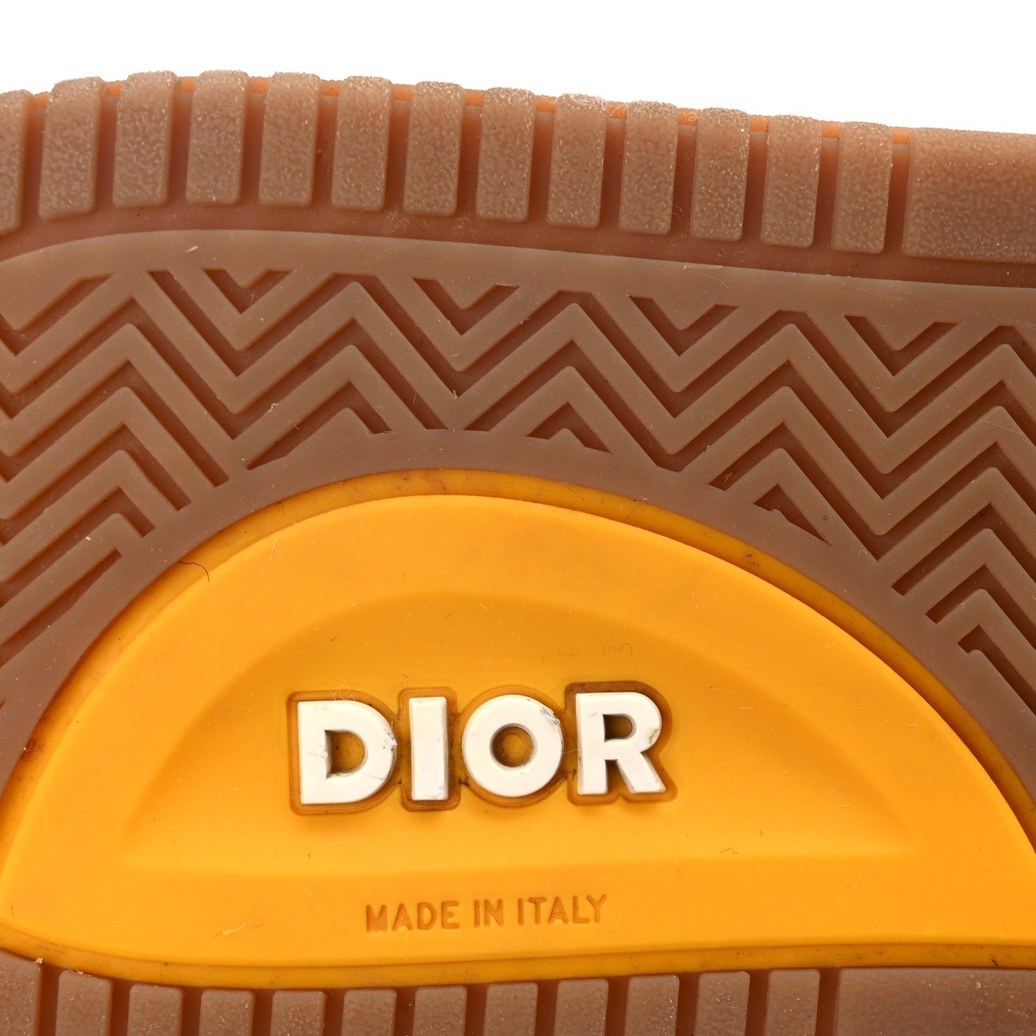 Christian Dior Smooth Calfskin Oblique Galaxy Mens B27 Low Top Sneakers 45 Yellow 9 of 10