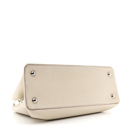 Louis Vuitton Taurillon Capucines MM Blanc Casse 4 of 11