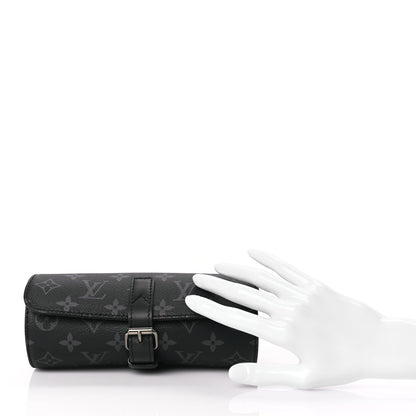 Louis Vuitton Monogram Eclipse 3 Watch Travel Case 2 of 5