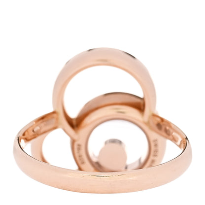 Chopard 18K Rose Gold Diamond Happy Bubbles Ring 54 6.75 4 of 7