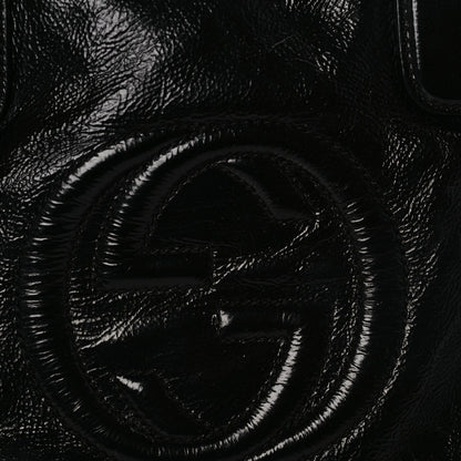 Gucci Vernice Naplack Small Soho Top Handle Satchel Black 7 of 9