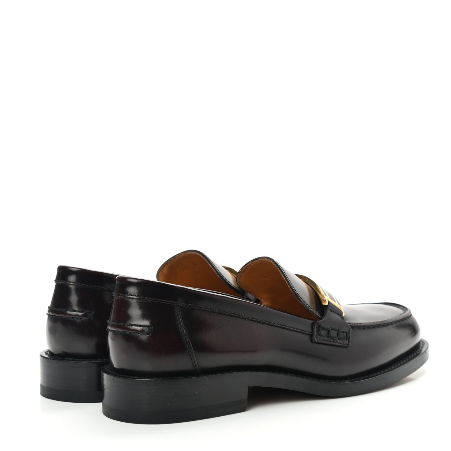 Shaded Calfskin Dior Code 15mm Loafers 37 Deep Amaranth