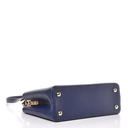 Louis Vuitton Taurillon Python Capucines PM Blue Marine 13 of 19