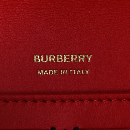 Burberry Lambskin Quilted Lola Chain Wallet  Bright Red 5 of 8