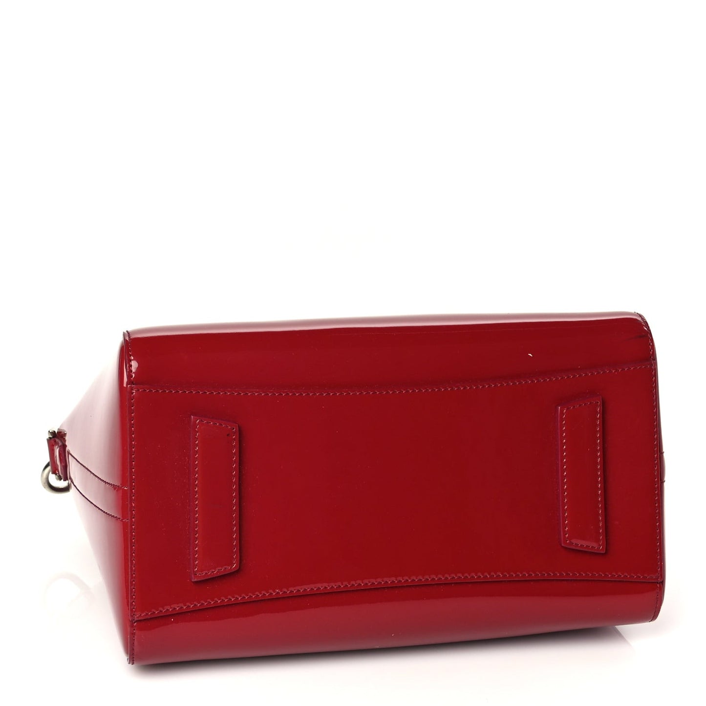 Patent Calfskin Small Antigona Red