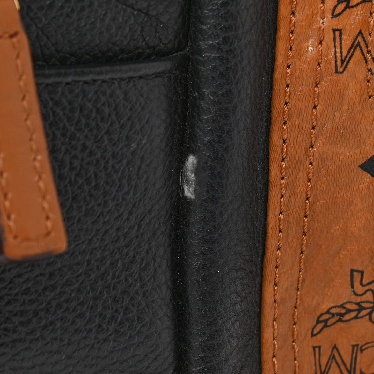 Visetos Calfskin Medium Geonautic Backpack Black Cognac