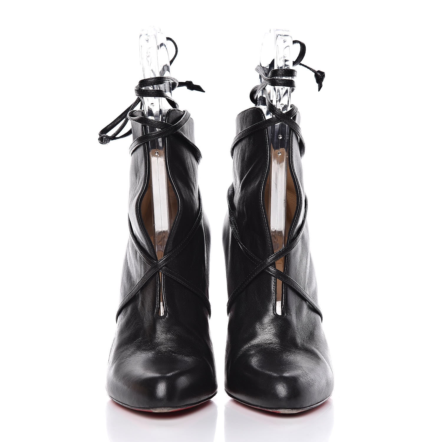Christian Louboutin Shiny Nappa S.I.T. Rain 100 Ankle Boots 37 Black 2 of 13