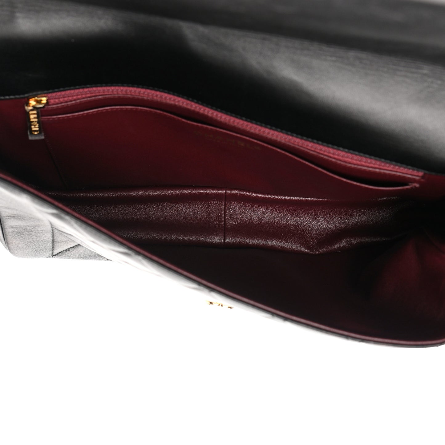 Lambskin Quilted Large Chic With Me Flap Black