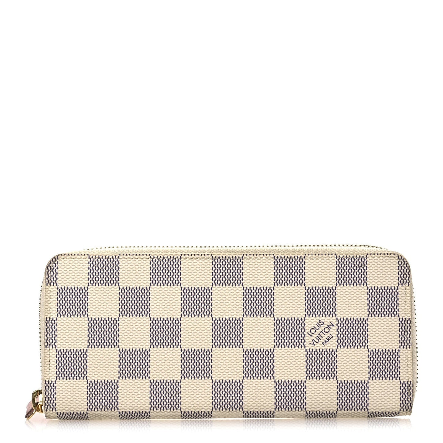 Damier Azur Clemence Wallet Rose Ballerine
