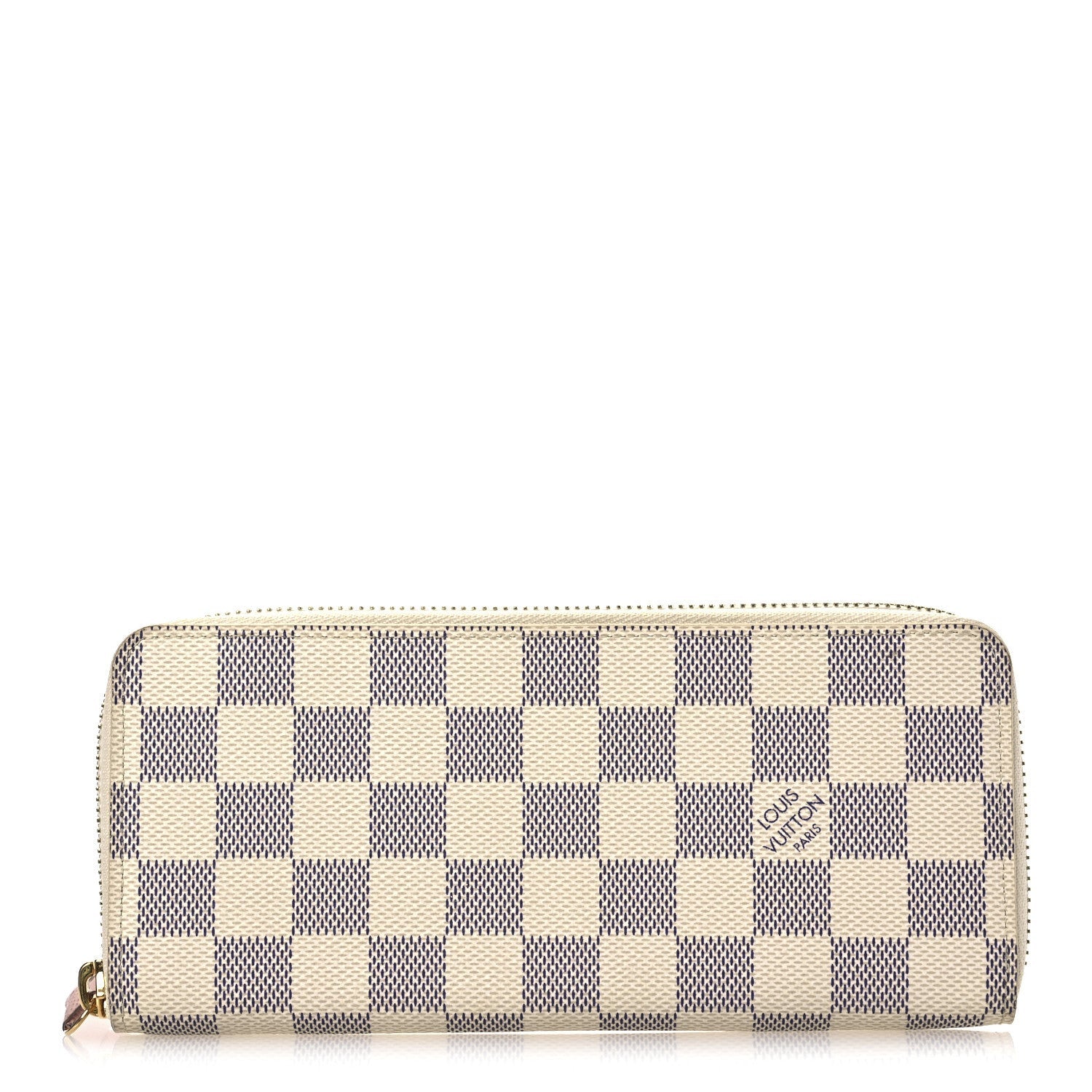 Louis Vuitton Damier Azur Clemence Wallet Rose Ballerine 1 of 7