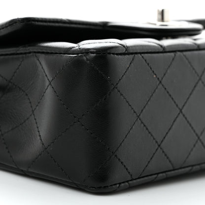 Chanel Lambskin Quilted Mini Rectangular Flap Black 8 of 10