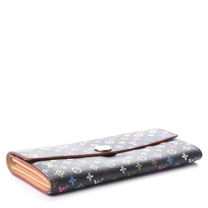 Louis Vuitton Monogram Multicolor Sarah Wallet Black 4 of 20