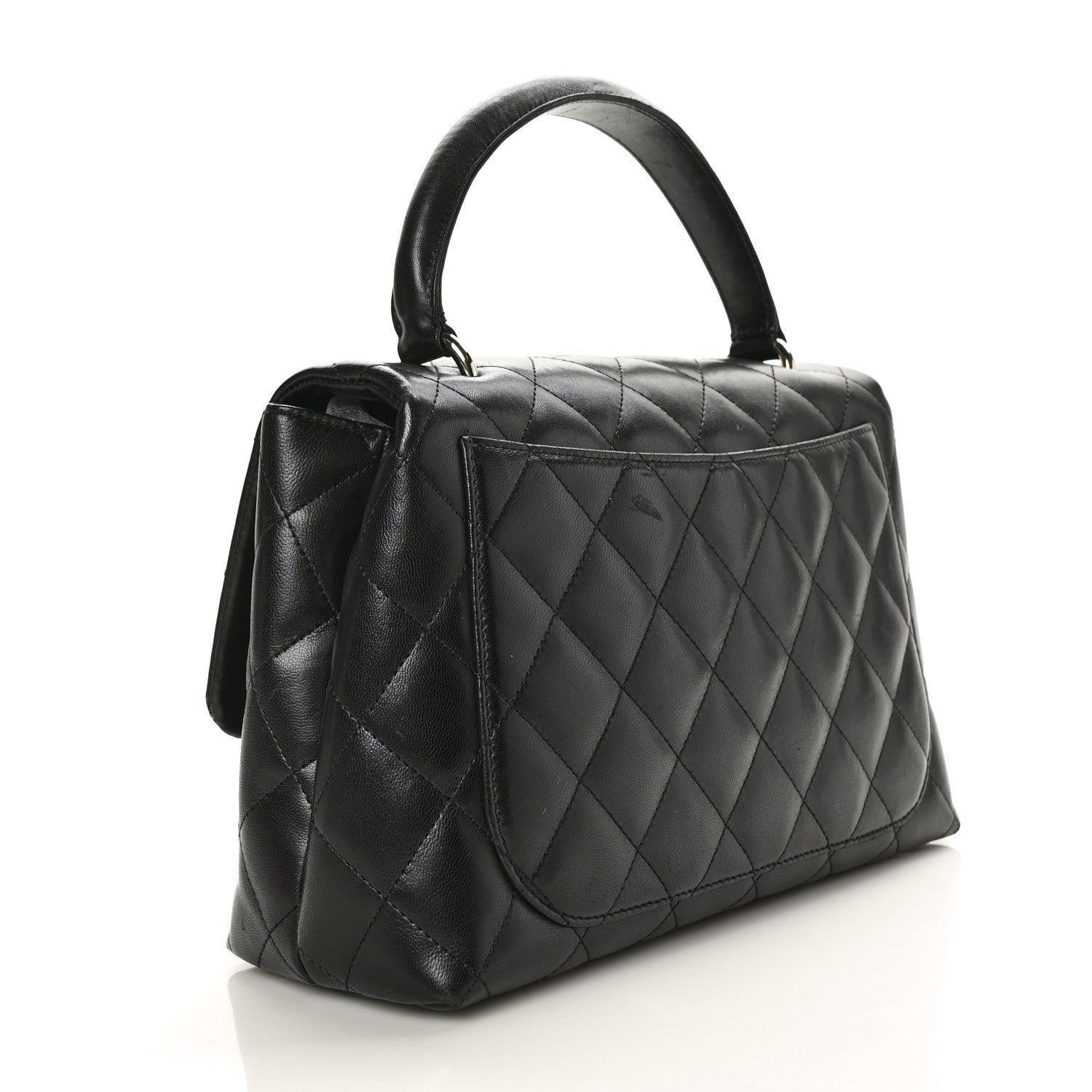 Chanel Lambskin Quilted Medium Kelly Flap Black 2 of 11