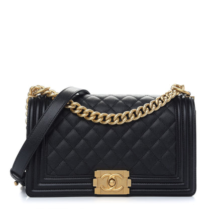 Chanel Caviar Quilted Medium Boy Flap Black 1 of 9