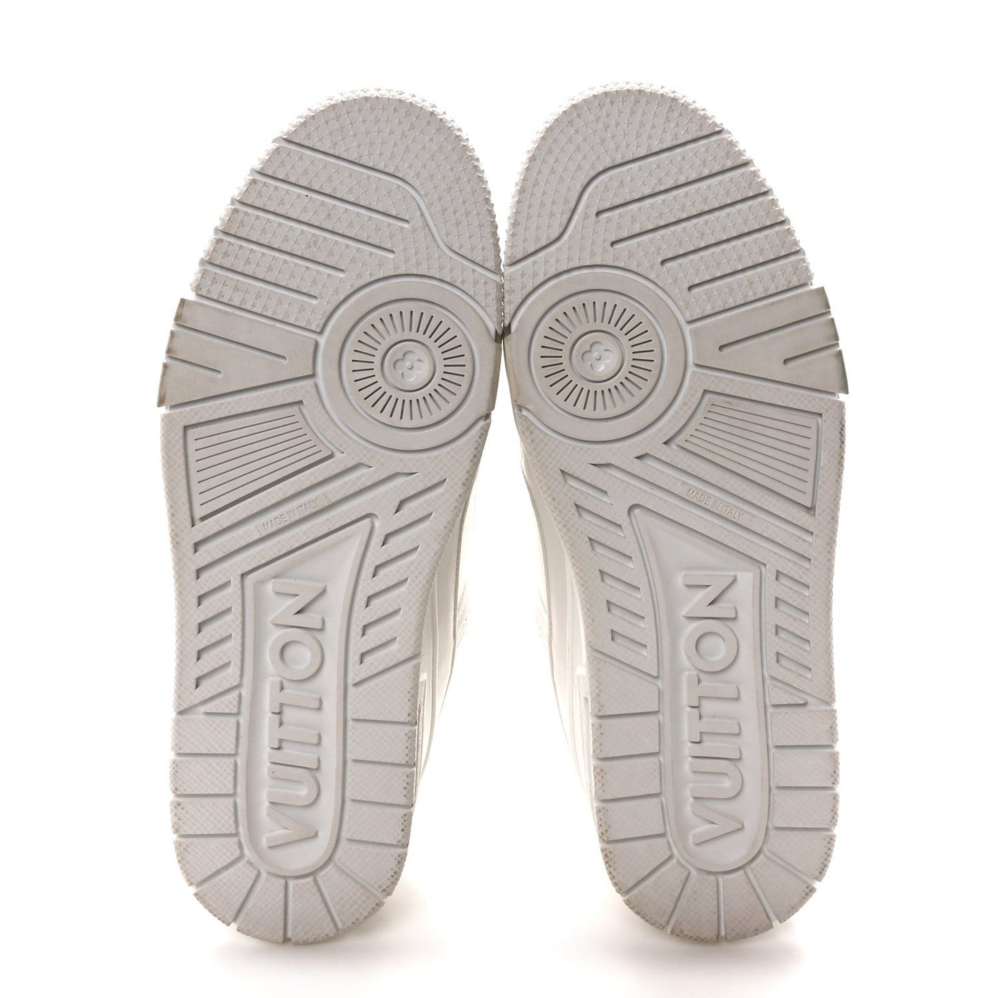 Calfskin Womens LV Trainer Sneakers White