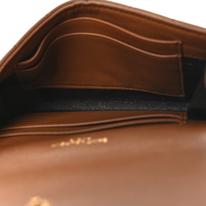 Saint Laurent Goatskin Carre Quilted Cassandre Small Envelope Wallet Fox 5 of 8