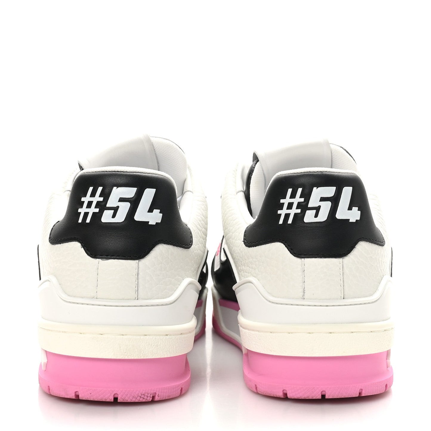 Calfskin LV Trainer Maxi Sneakers Black Pink