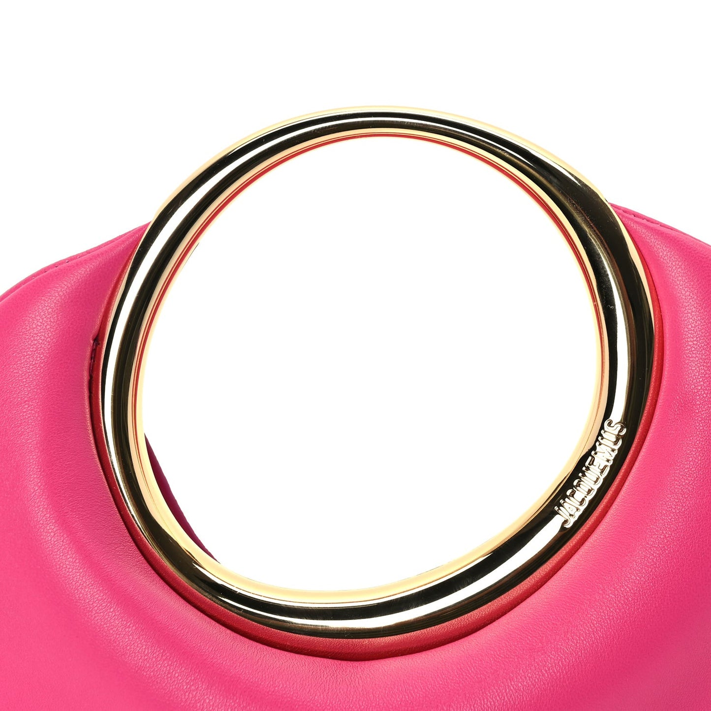 Calfskin Le Petit Calino Ring Top Handle Bag Dark Pink