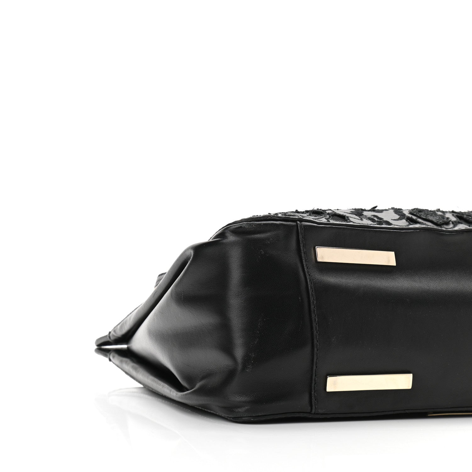 Valentino Garavani Vitello Lace Demetra Satchel Black 8 of 11