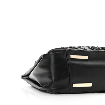 Valentino Garavani Vitello Lace Demetra Satchel Black 8 of 11