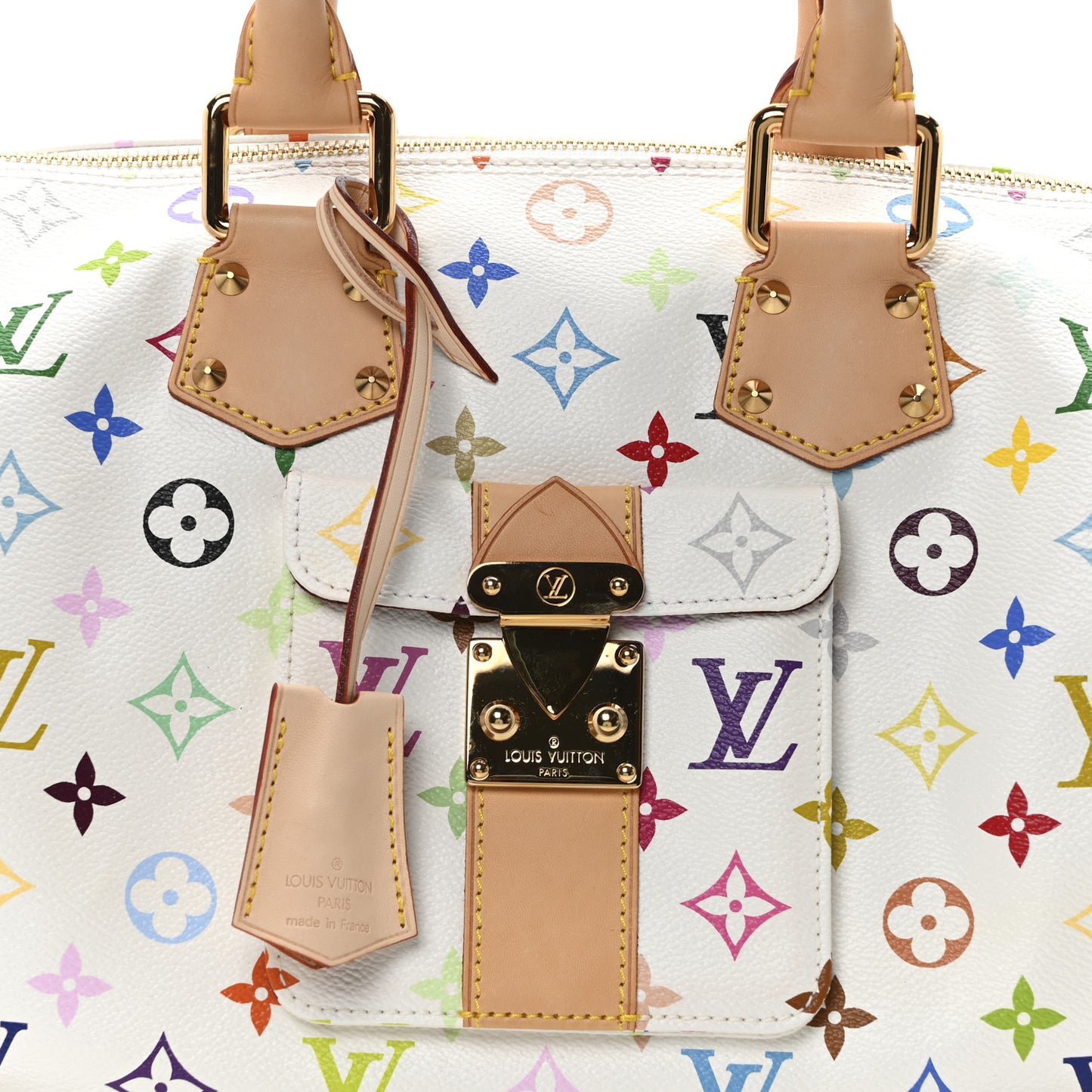 Monogram Multicolor Speedy 30 White