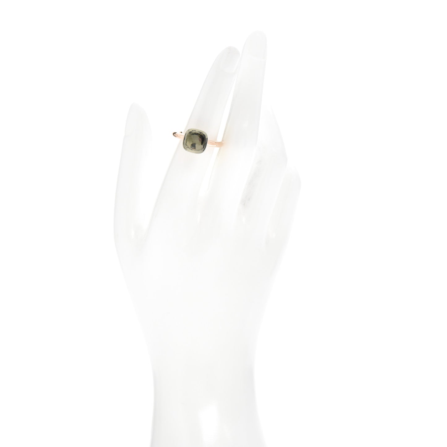18K Rose Gold Prasiolite Classic Nudo Ring 49 4.75