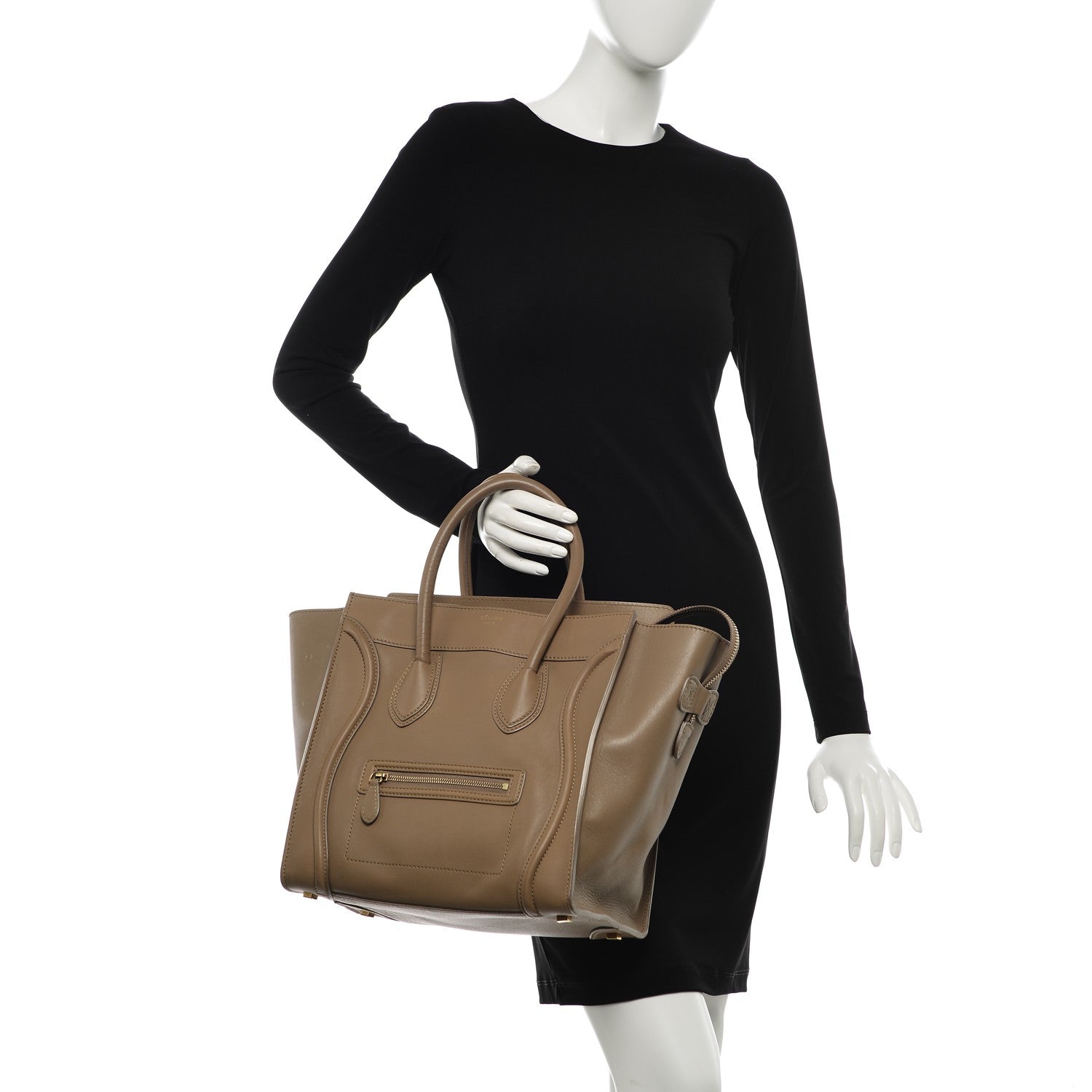 Celine Smooth Calfskin Mini Luggage Camel 2 of 12