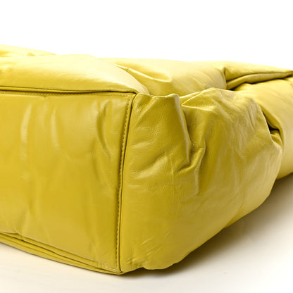 Bottega Veneta Calfskin Maxi Intrecciato Puffy Chain Tote Bag Yellow 9 of 9
