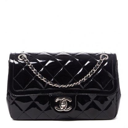 Chanel Patent Quilted Small Coco Shine Flap Black 1 of 9