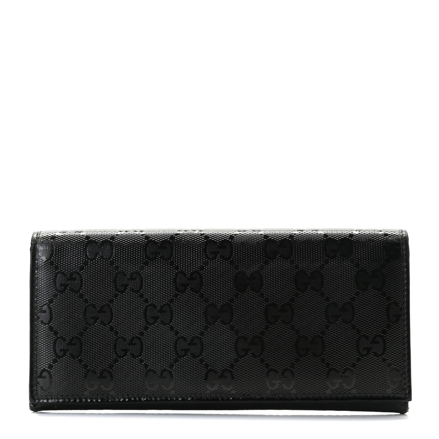 Gucci Imprime Monogram Long Wallet Black 1 of 9