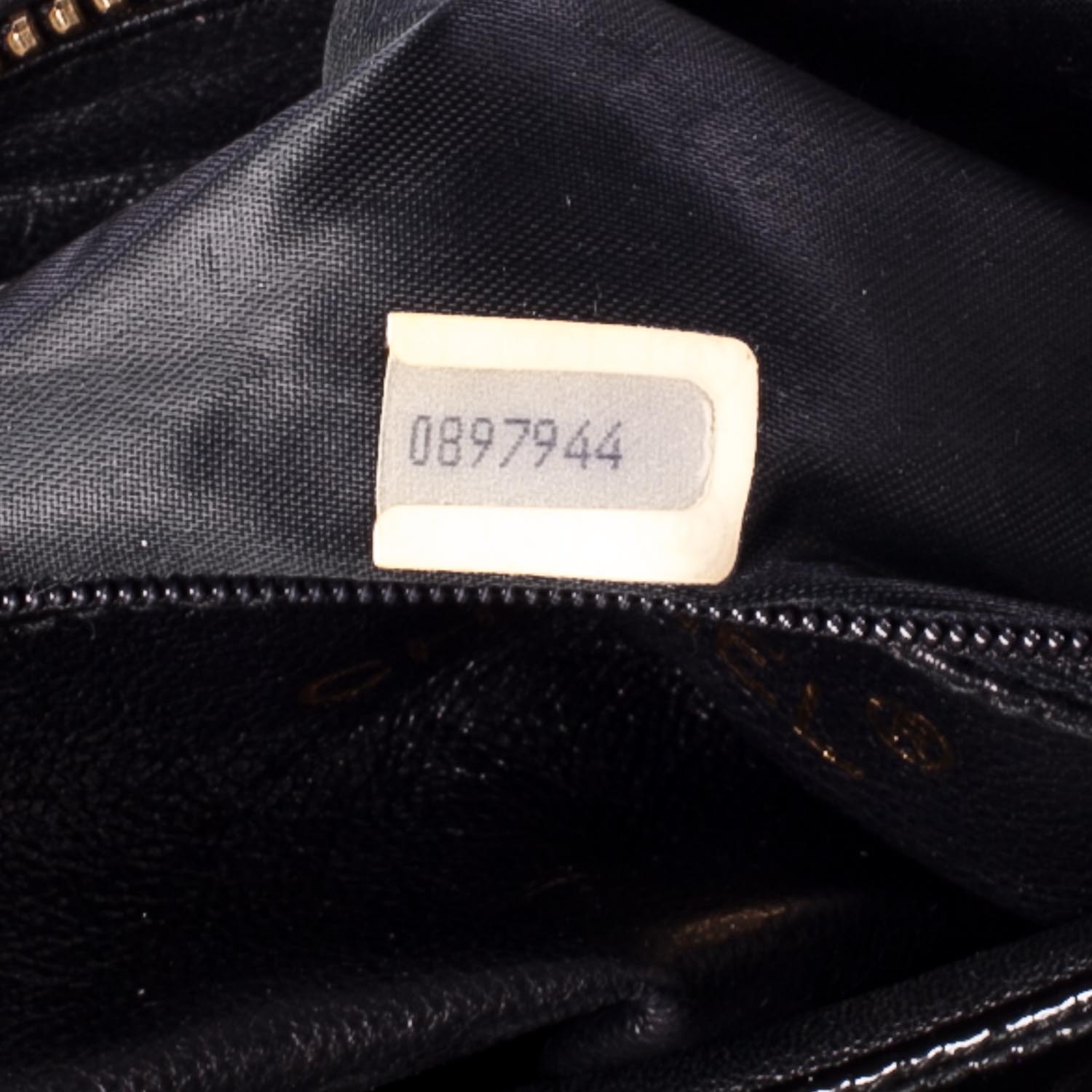 Chanel Patent Quilted Tassel Camera Case Black 7 of 8