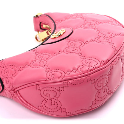 Gucci Calfskin GG Matelasse Mini Hobo Shoulder Bag Pink 8 of 8