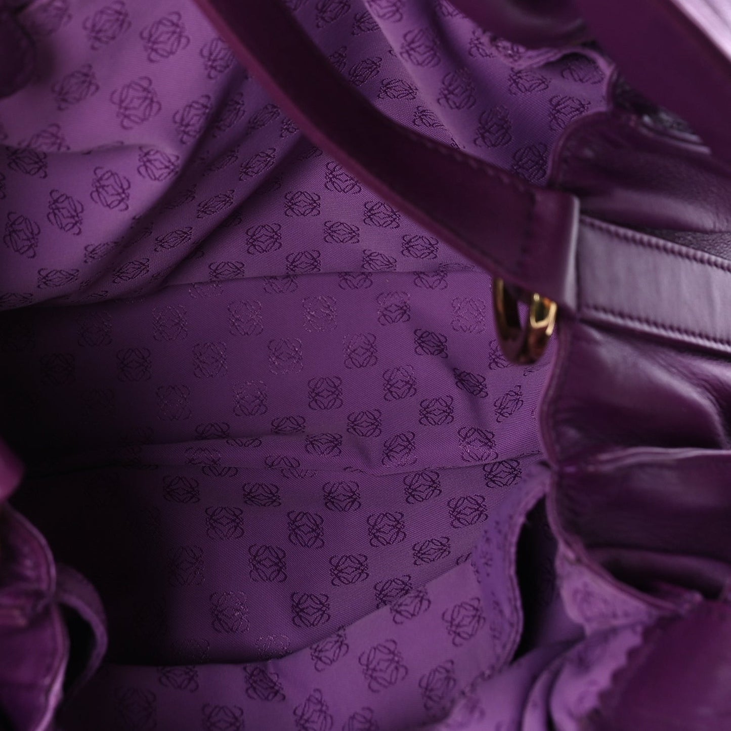 Calfskin Flamenco Shoulder Bag  Purple