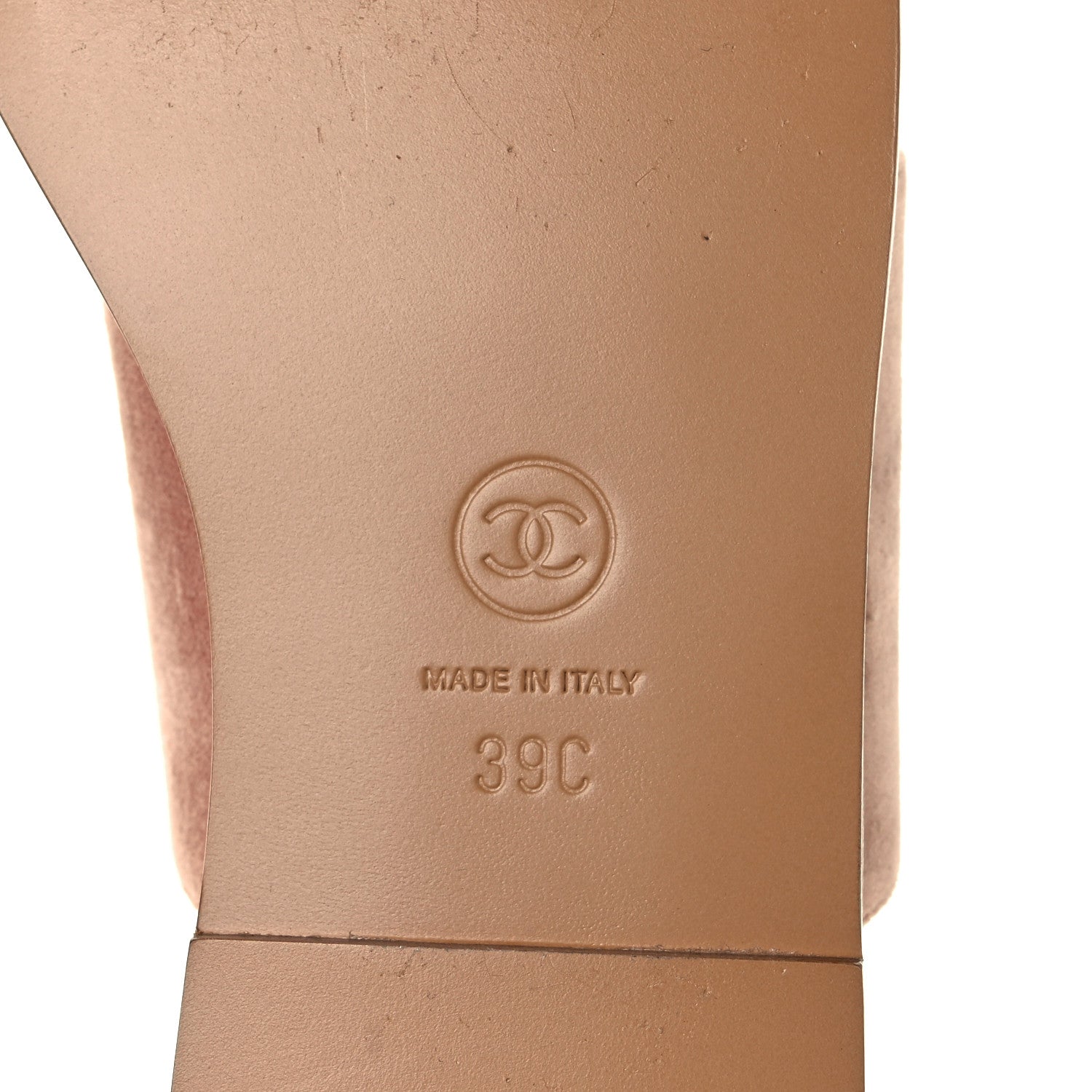 Chanel Velvet Chain Mule Sandals 39 Beige 12 of 20