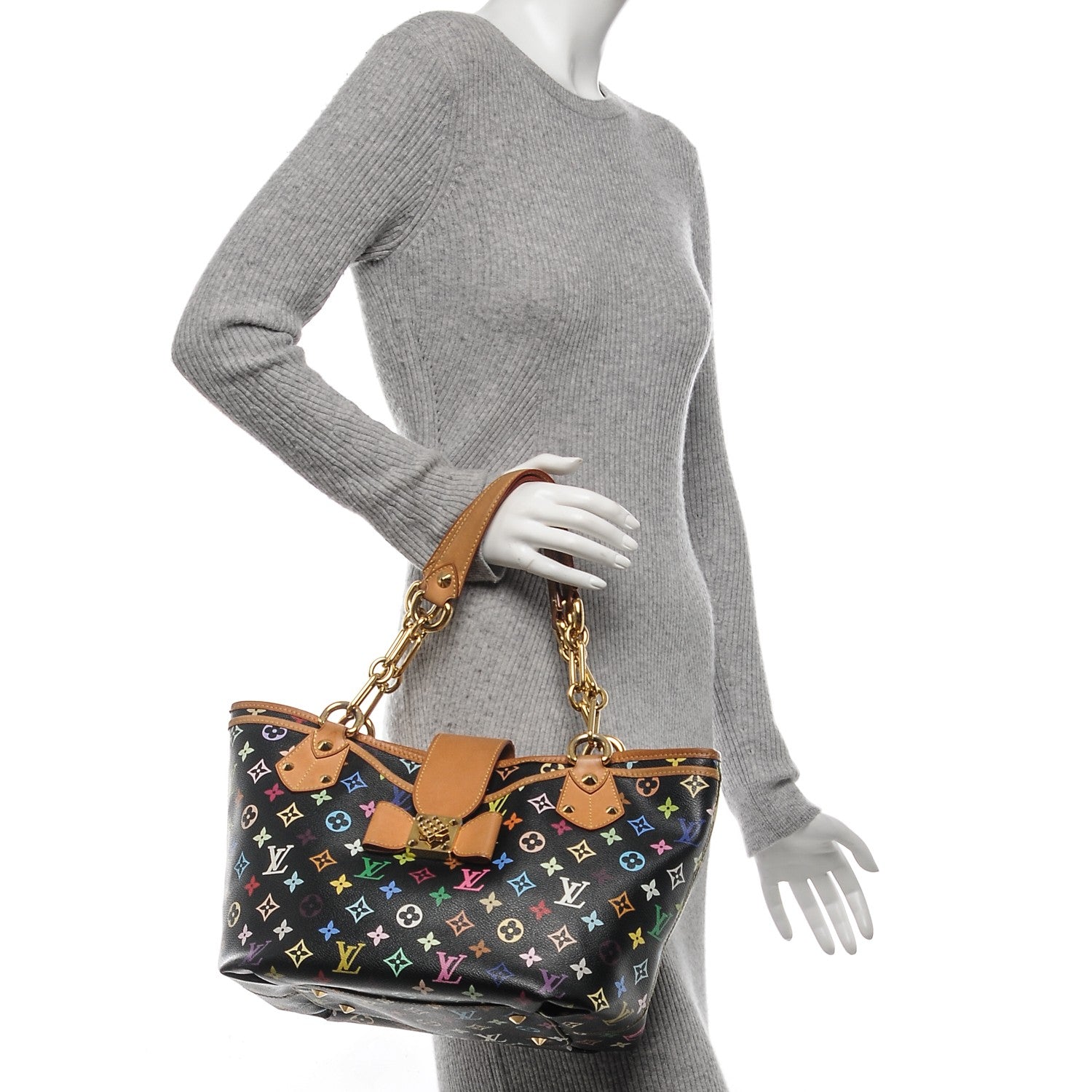 Louis Vuitton Monogram Multicolor Annie GM Black 2 of 7