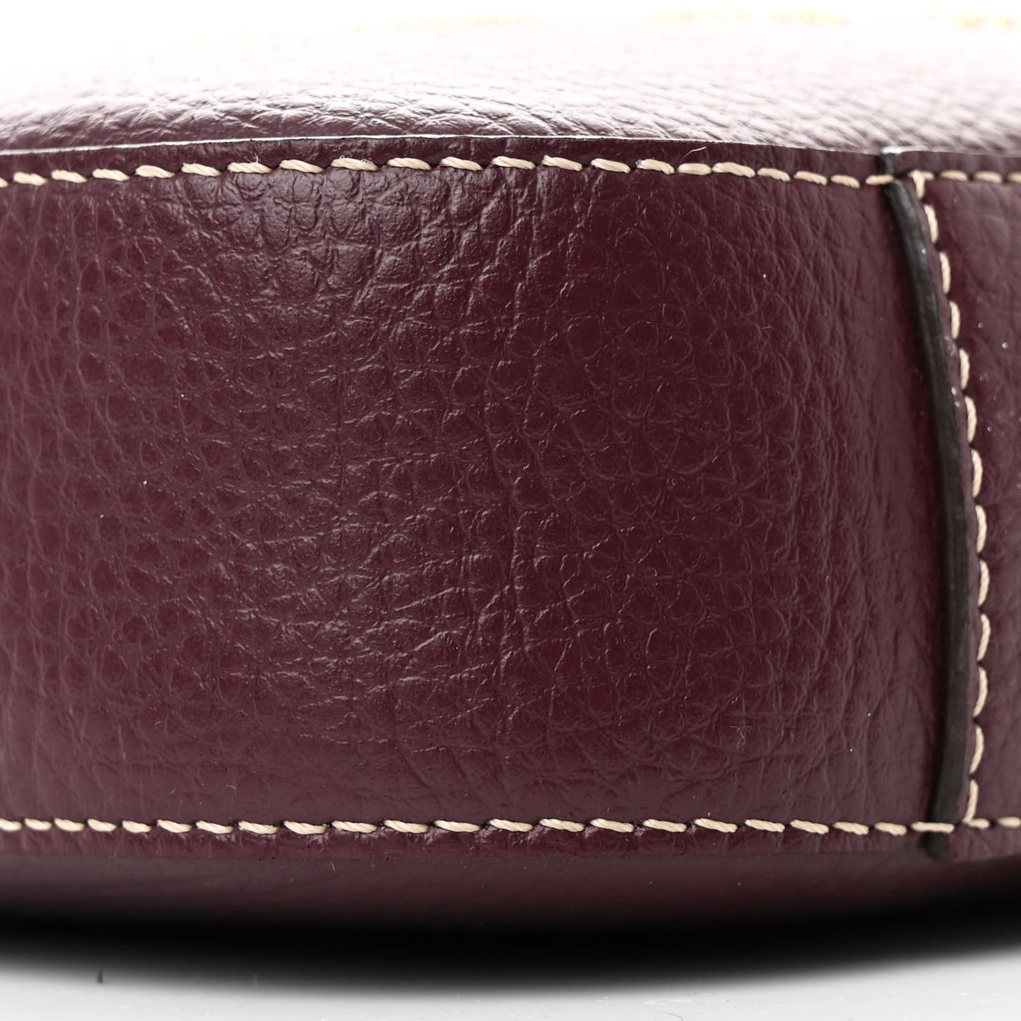 Grainy Alter Mat Studded Logo Small Camera Bag Plum