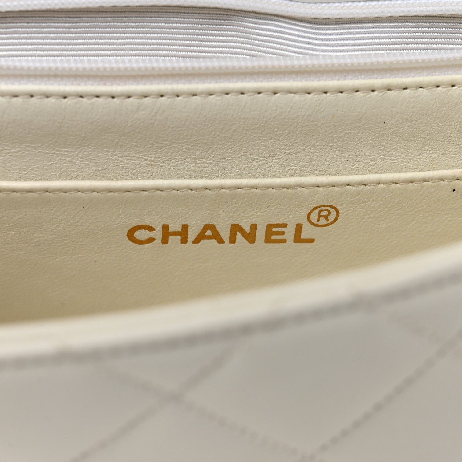 Chanel Lambskin Quilted Medium Single Flap White 6 of 16