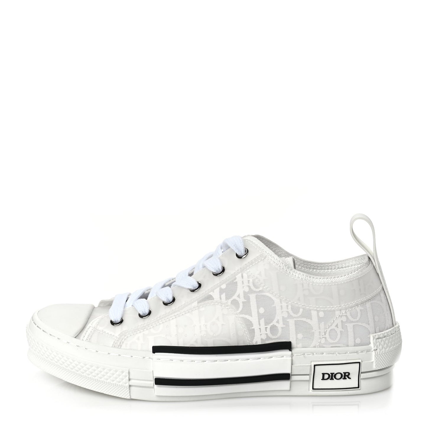Technical Canvas Oblique Oblique Mens B23 Low Top Sneakers 40 White